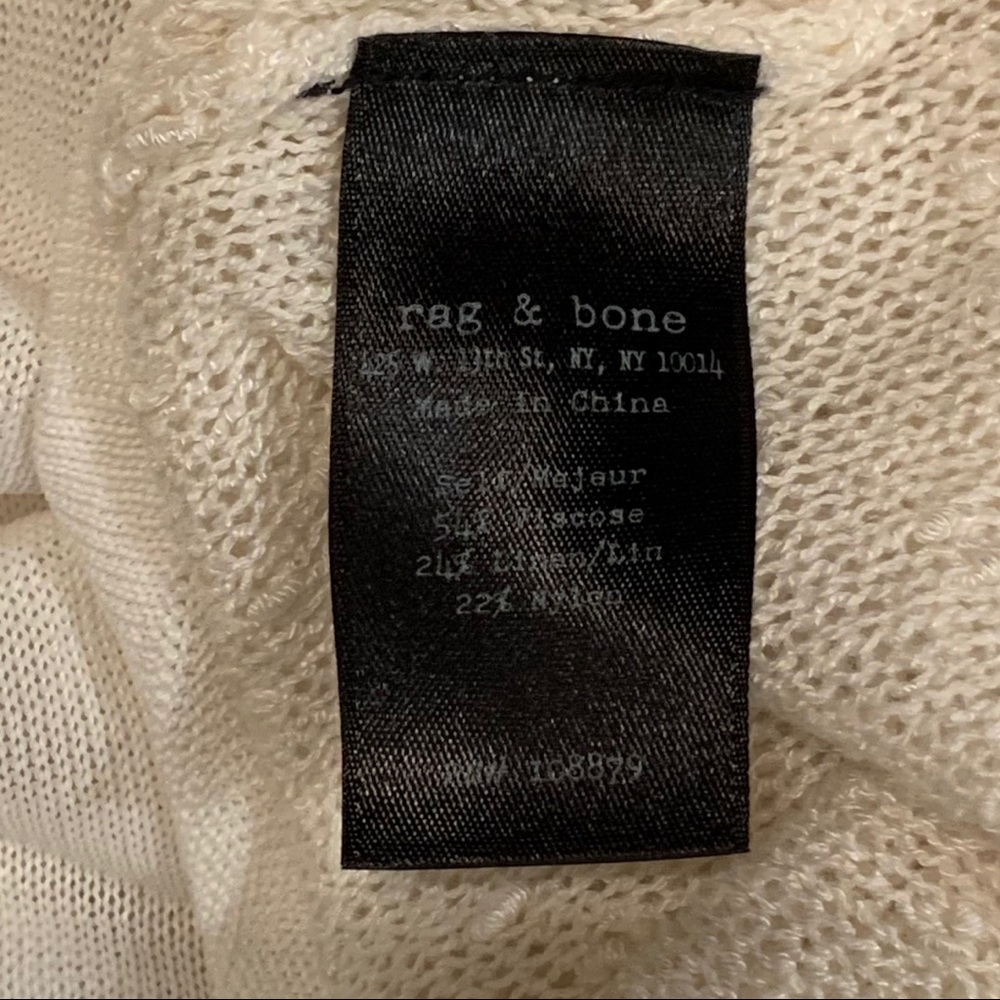 Rag & Bone Ivory White nubby textured tank dress. - Picture 4 of 12